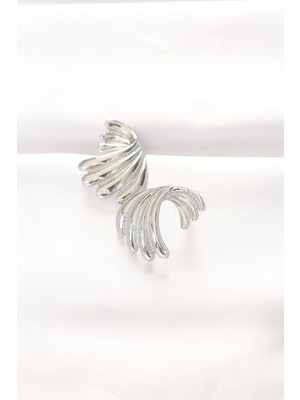 Pirinç Gümüş Renk Küpe - Lisinya