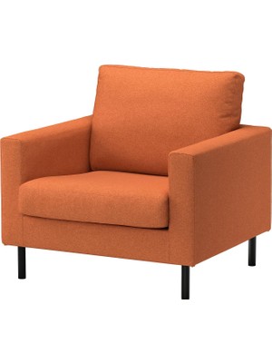 Hobiurun Tekli koltuk, tonerud kırmızı-kahverengi, metal