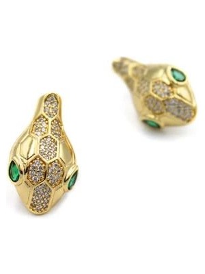 Remstdrk Yılan Küpe - Altın