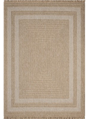 Türkeri Halı India Serisi Doğal Jüt Halı Çift Tonlu Dokuma Halı