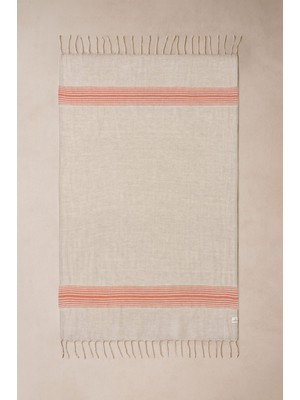 Barine Keten Peştemal Kiremit Kırmızısı, Taşıma Çantalı