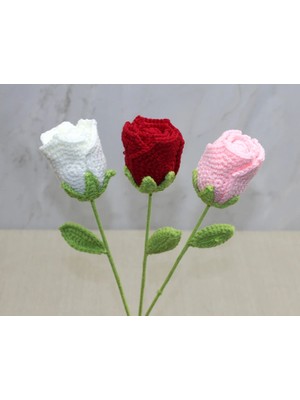 Kafkas Store I-Tdr El Örgüsü Tekli Gül ALK4972