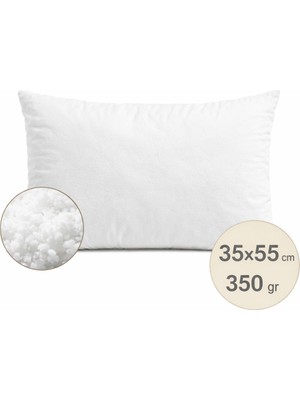 THE KUN Silikon Boncuk Elyaf Dolgulu Kırlent Iç Yastık 35X55CM