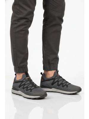 Walkway Füme Fileli Hafif Esnek Bağcıklı Erkek Spor Ayakkabı BST-650 M