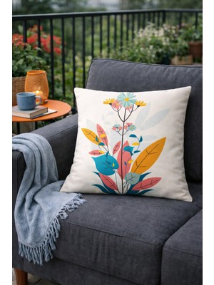 Evdek Çift Tarafı Baskılı Kırlent Kılıfı 6EBD22