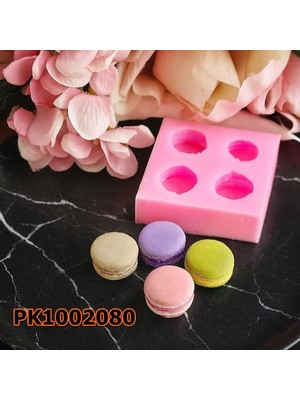 Poyrish 1085 - Silikon Kalıp Mum Kalıbı - Minik Makaron 4lü
