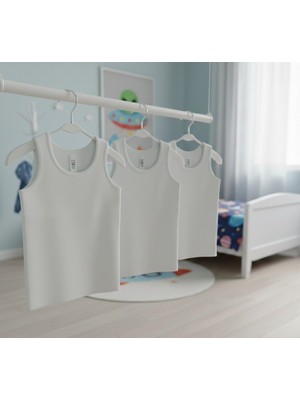Gmn Collection Erkek Çocuk 3'lü Beyaz Atlet