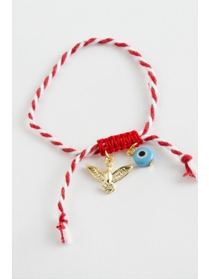 Nacario Anka Kuşu Nazar Marteniçka Makrome Ip Bileklik