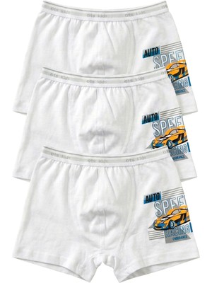 Öts Erkek Çocuk Boxer 3'lü (%96 Pamuk - %4 Elastan)