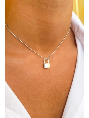 Flaw Lock Chain Gümüş