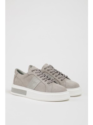 Faruk Balkanas Gora Model Kombinasyonlu Deri Ithal Taban Sneaker Ayakkabı