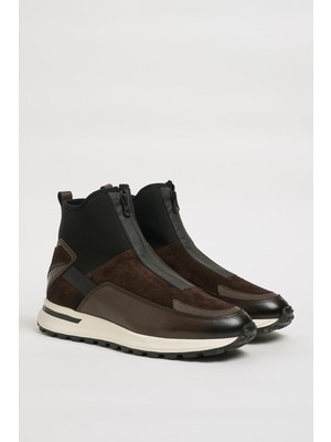 Faruk Balkanas Groove Model Kombinasyonlu Deri Eva Taban Bot