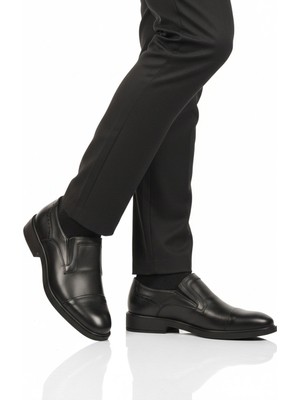 Ayakmod Siyah Hakiki Deri Erkek Klasik Ayakkabı 022 M