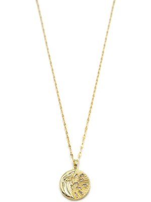 Remstdrk Parıltılı Ay Kolye - Altın