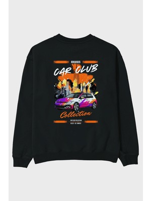 Ankhises Araba Club Serisi 8 Andy Warhol Arka Baskılı Oversize Sweatshirt Erkek Kadın Unisex