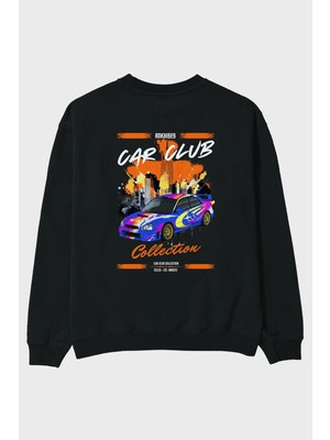 Ankhises Araba Club Serisi 7 Andy Warhol Arka Baskılı Oversize Sweatshirt Erkek Kadın Unisex