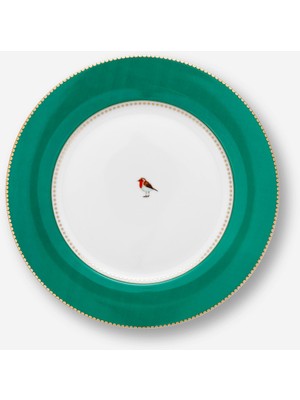 UltraMint Yeşil Porselen Yemek Tabağı 26,5 Cm, Şık ve Dayanıklı Tasarım