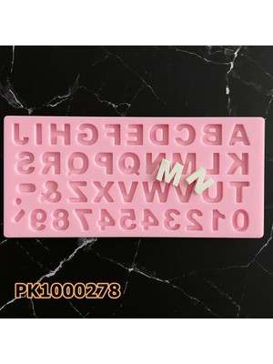 Poyrish PK1000278 - Silikon Kalıp Mum Kalıbı - Alfabe 1,5cm