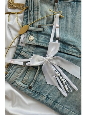 BMD Chebby Fantezi Incili Külot - Beyaz