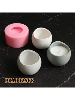 Poyrish 1168 - Silikon Kalıp Mum Kalıbı - Oval Mum Kabı
