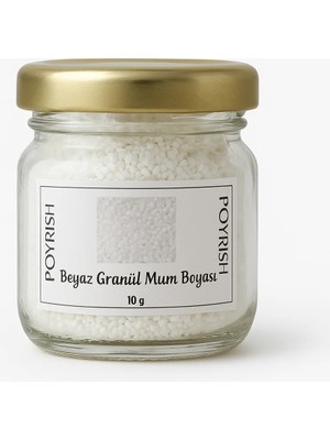 Poyrish Beyaz Granül Mum Boyası 10 gr