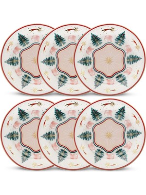 UltraMint 6'lı Magic 200 Pasta Tabağı Seti, Şık ve Dayanıklı Tasarım