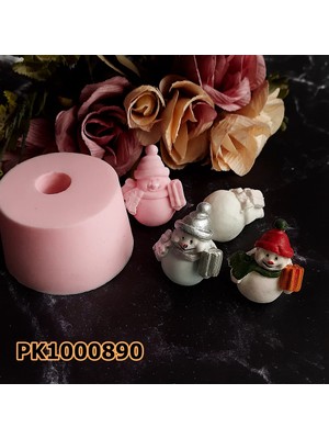 Poyrish 1023 - Silikon Kalıp Mum Kalıbı - Minik Kardan Adam