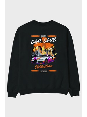 Ankhises Araba Club Serisi 18 Andy Warhol Arka Baskılı Oversize Sweatshirt Erkek Kadın Unisex