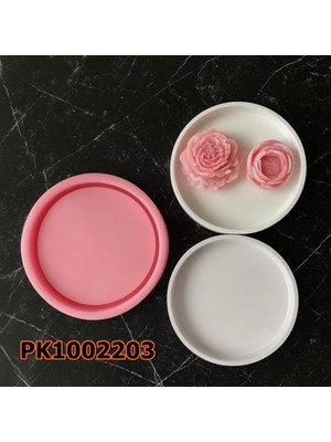 Poyrish PK1002203 - Silikon Kalıp Mum Kalıbı Yuvarlak Taban Sunumluk