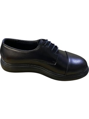 Güven Kundura Erkek Düz Kalın Hafif Tabanlı Bağcıklı