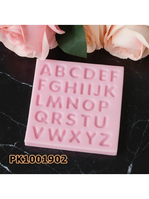 Poyrish PK1001902 - Silikon Kalıp Mum Kalıbı - Alfabe 2cm