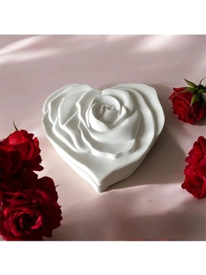 Lamba Cini Dekoratif Kapaklı Kalpli Kutu