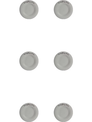 UltraMint Çeyrek Düz Tabak, 27CM, 6'lı, Şık ve Kullanışlı Set