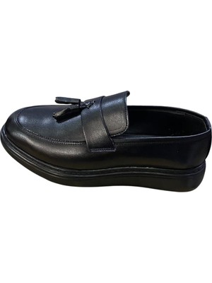 Güven Kundura Erkek Düz Kalın Hafif Tabanlı Püsküllü Ayakkabı