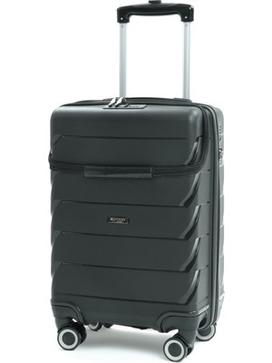 Cotpoly Home Vega Pro Kabin Boy Valiz – Laptop Bölmeli, Pp Polipropilen Kırılmaz, 360° Tekerlekli