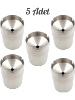 UltraMint 5'li Paslanmaz Çelik Kokusuz Küllük Avantaj Seti, Çok Amaçlı Kullanım