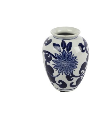 Mikasa Moor Blue Blanc Dek Vazo 11X15CM