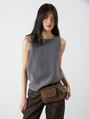 Lc Waikiki Yeni Sezon Bisiklet Yaka Modal Karışımlı Bluz