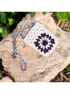 Lal Dizayn El Yapımı Pamuk Ip Telefon Çantası