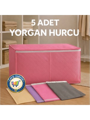 Nistabolje 5 Adet Yorgan Hurcu Büyük Boy Hurç Eşya Taşıma Hurcu