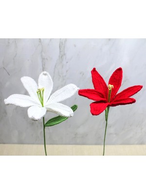 Cekar Store El Örgüsü Zambak Çiçeği ALK4970