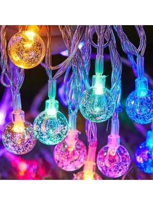 Cekar Store 3m 20 LED Kristal Top Rgb Pilli MZ-308