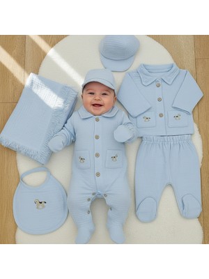 Erkek Bebek Bebly 0-3 Ay Oyuncak At Figürlü Müslin 10 Lu Set