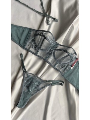 Hama Love Kadın Pembe Dantelli Büstiyer Iç Çamaşır Takımı