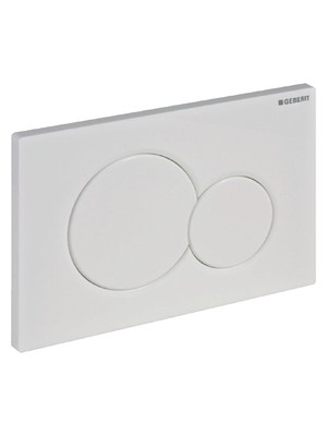 Geberit Kumanda Kapağı Sigma70 - Çift Basmalı - Mat beyaz