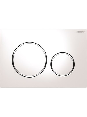 Geberit Kumanda Kapağı Sigma 01 - Çift basmalı - Beyaz
