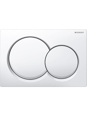 Geberit Kumanda Kapağı Alpha01 - Çift basmalı - Beyaz