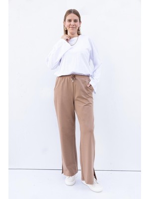 ALLDAY Vizon-Paçası Yırtmaçlı Likralı Eşofman Altı