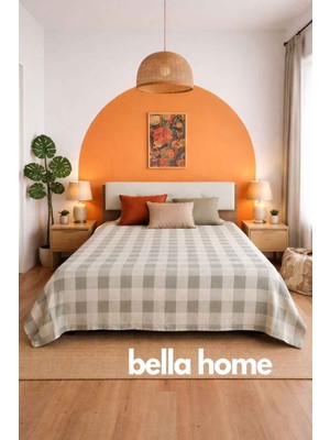 Bella Home Çift Kişilik Moda Jakarlı Tek Pike | 200X230 cm | Modern Tasarım | Yumuşak Dokulu