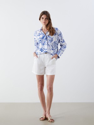 Lc Waikiki Yeni Sezon Loose Fit Pileli Jean Şort Etek